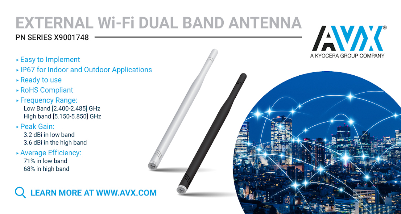 Dual-Band Wi-Fi Antennas for 2.4GHz, 5GHz Applications